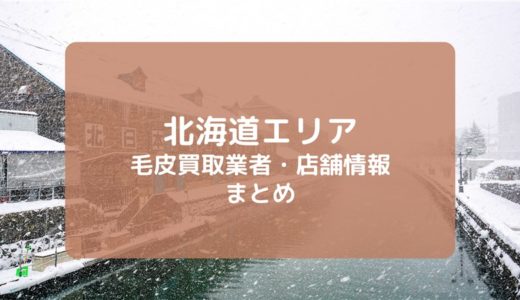 【北海道】おすすめ毛皮買取業者・店舗まとめ｜毛皮を高く売る秘訣