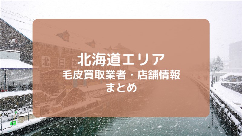 【北海道】おすすめ毛皮買取業者・店舗まとめ｜毛皮を高く売る秘訣