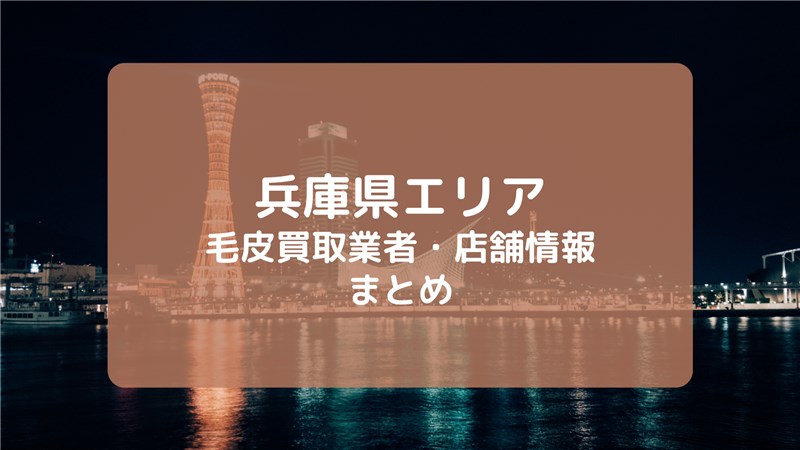 【兵庫県】おすすめ毛皮買取業者・店舗まとめ｜毛皮を高く売る秘訣